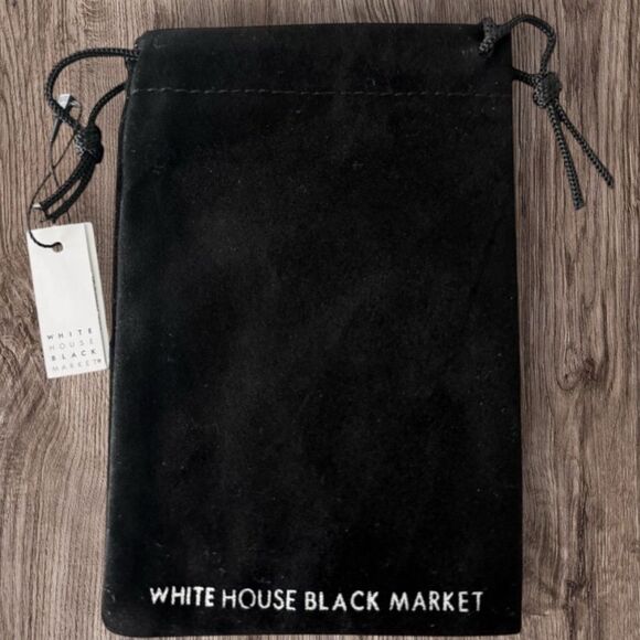 Bundle of 10 White House Black Market Bracelet Bar Bag Black Jewelry Bag Holder - Picture 2 of 4